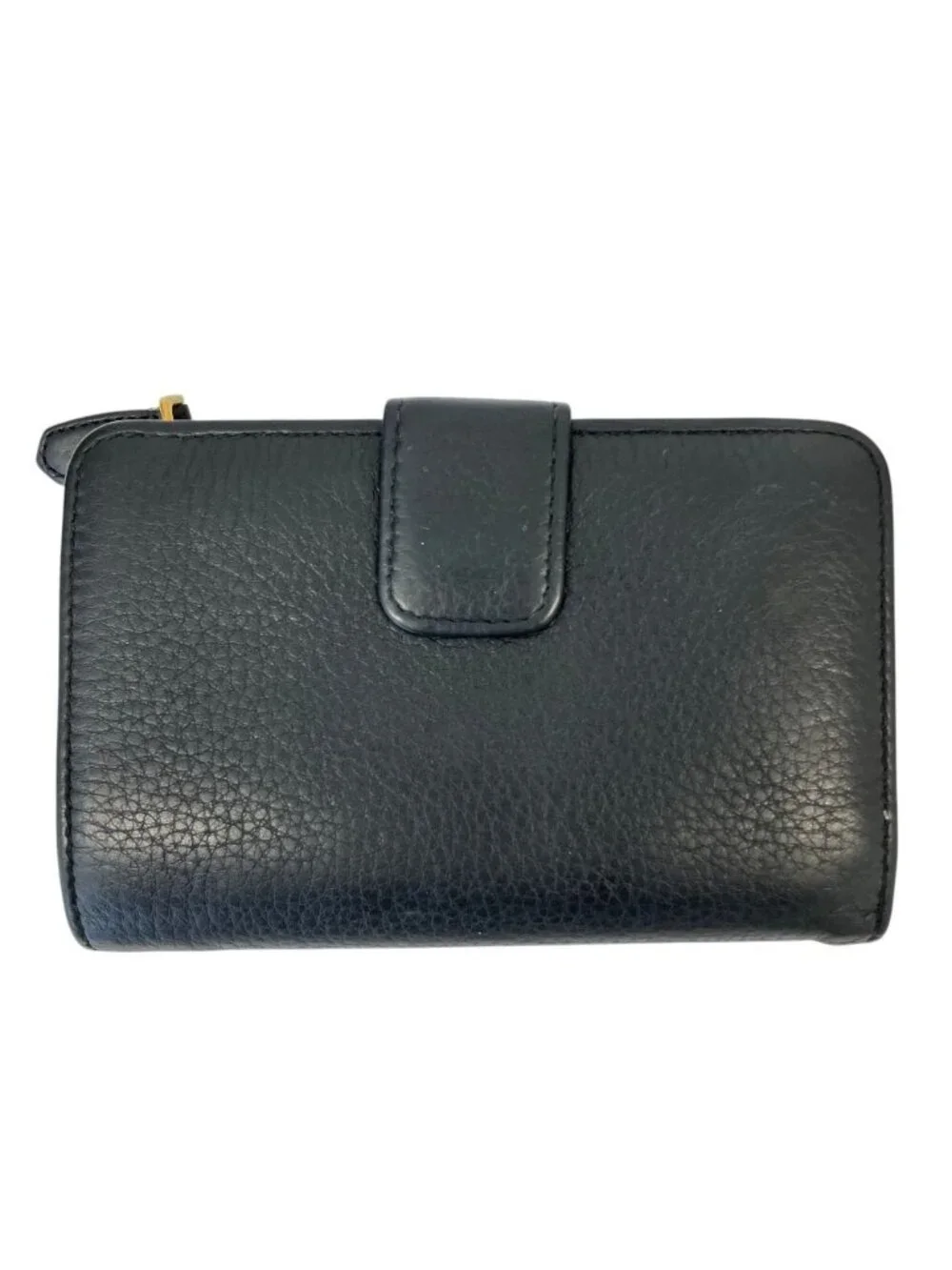 Prada Leather Compact Wallet Bifold Black
